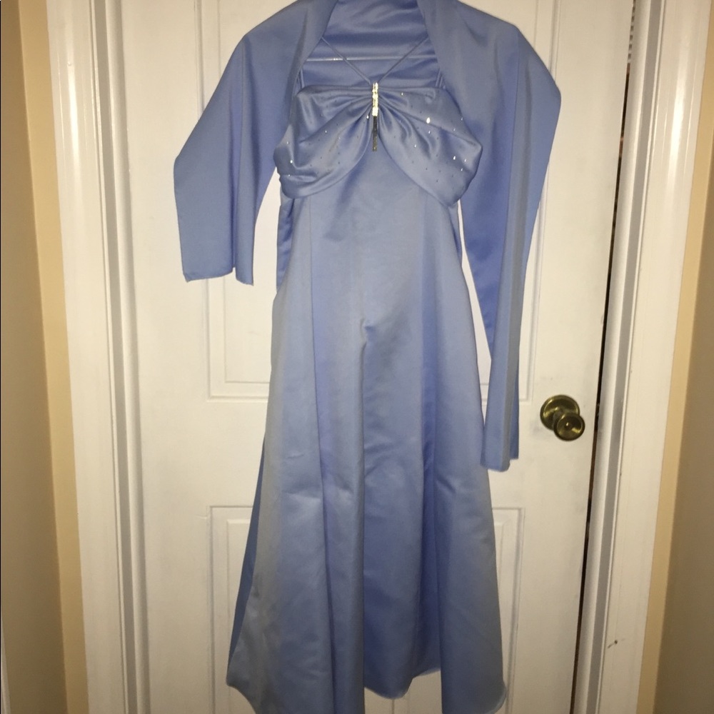 girls blue dress